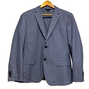 Banana Republic Men’s Slim Fit Blue Cotton Blend Blazer Jacket 42R Suit Coat